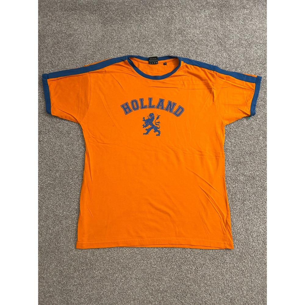 Fox Originals Holland T-Shirt Mens Medium Orange Excellent Dutch Lion Graphic